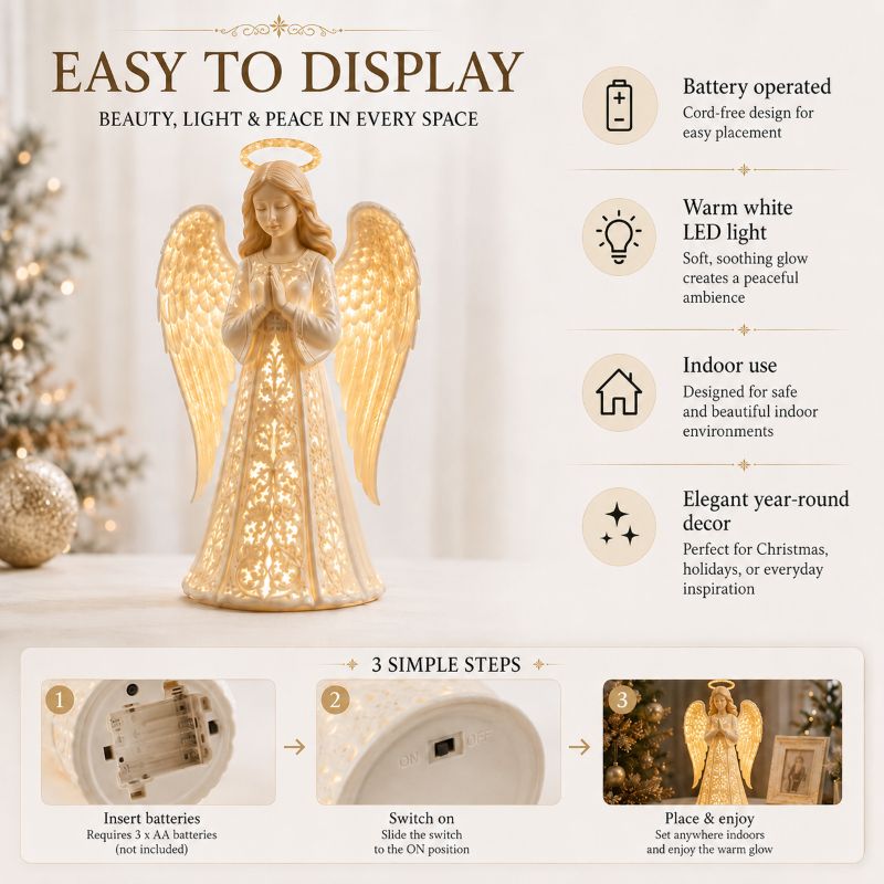 ⨠Angel Christmas Guardian Light ā A Symbol of Hope, Love & Protection