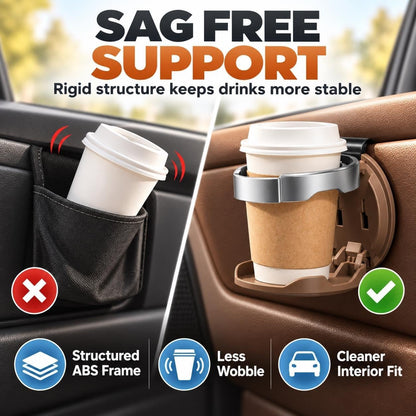 Limited-time 42% discount🎁Foldable Hook On Car Cup Holder Essentials Door Clip Window Storage Drink