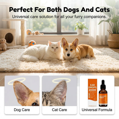 Natural Dog & Cat Ear Drop for Itching & Wax Build-Up