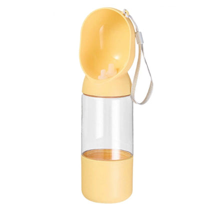 Portable Pet Water Bottle with Drinking Bowl