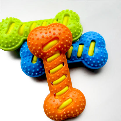 Textured Bone-Shaped Dog Chew Toy