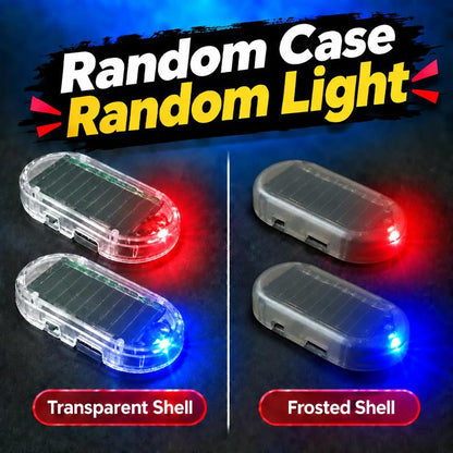 Solar Car Security Warning Light Auto-Flashing • Solar Powered • No Wiring
